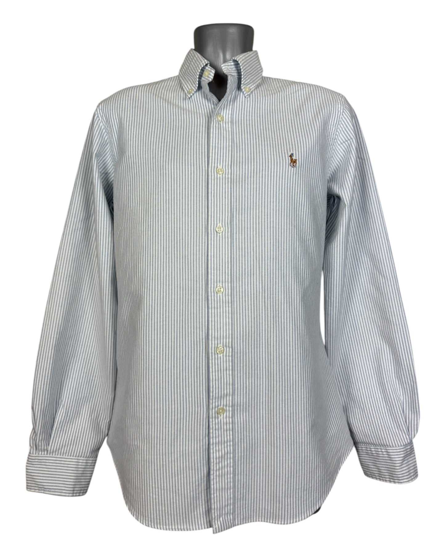 Polo Ralph Lauren Oxfordhemd hellblau weiß gestreift Größe M