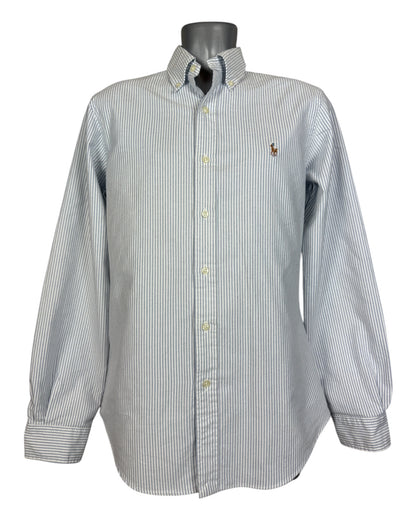 Polo Ralph Lauren Oxfordhemd hellblau weiß gestreift Größe M