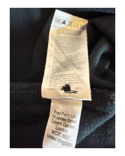 Fred Perry Poloshirt schwarz Größe M
