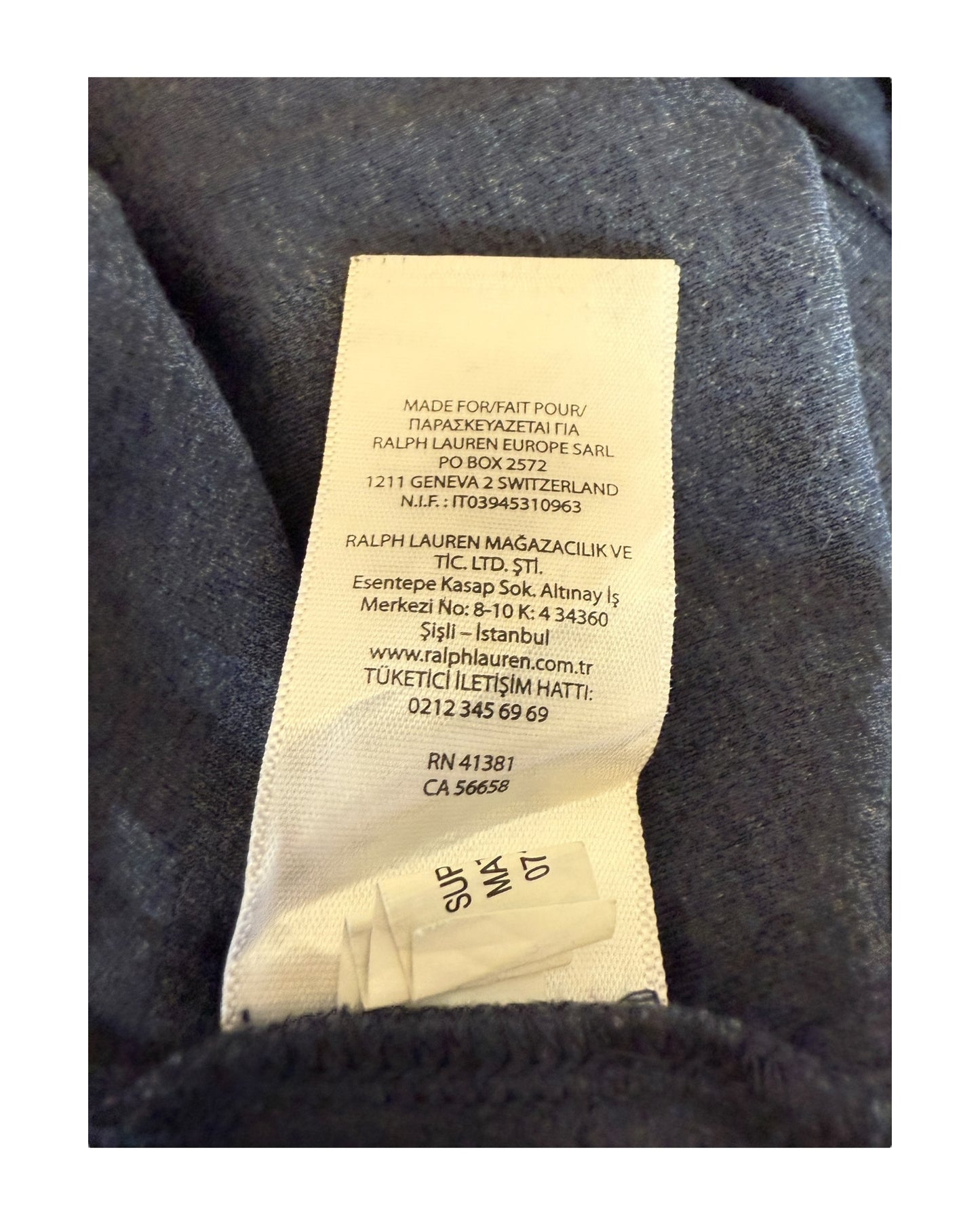 Polo Ralph Lauren Poloshirt marineblau Größe L