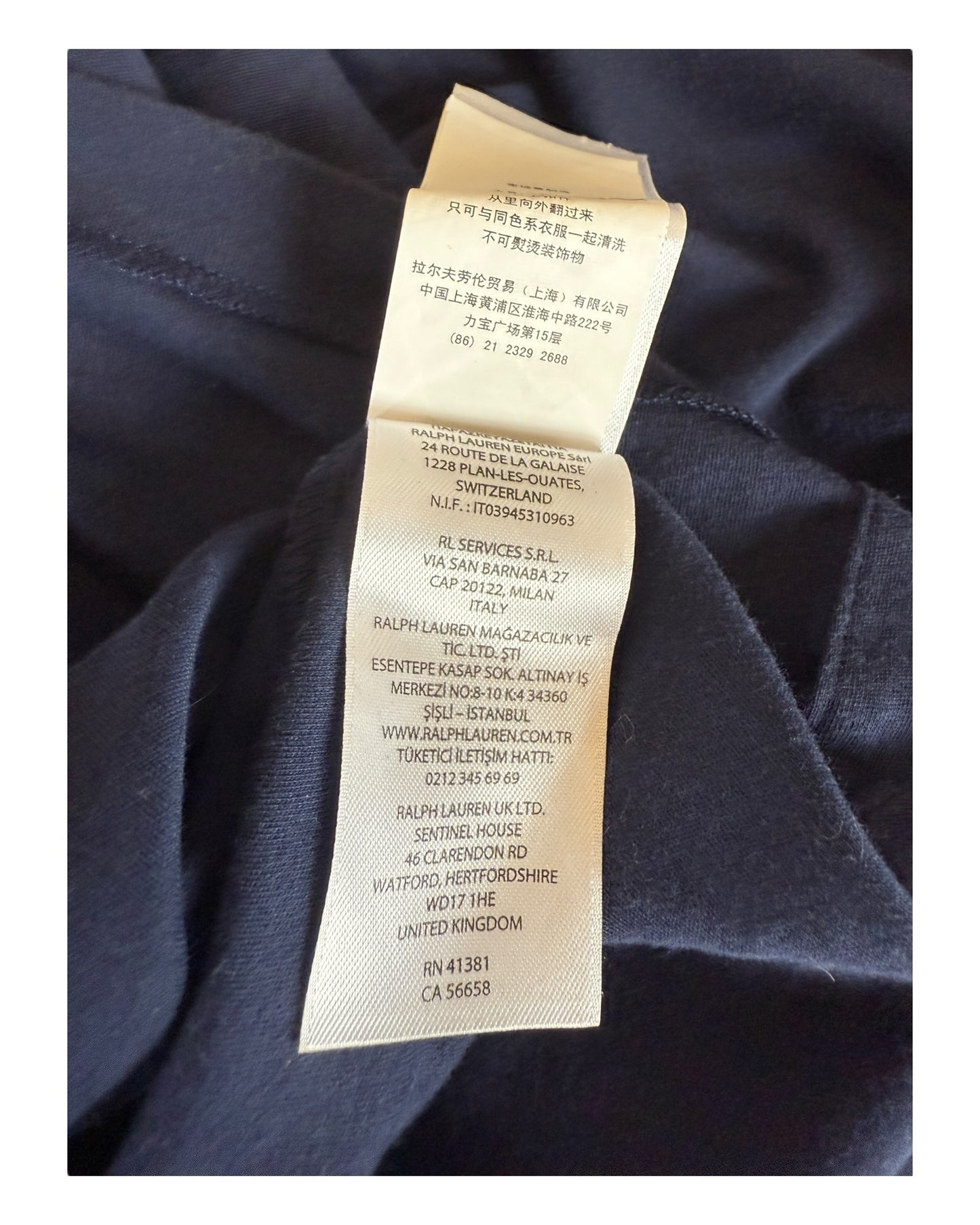 Polo Ralph Lauren Poloshirt marineblau Größe L