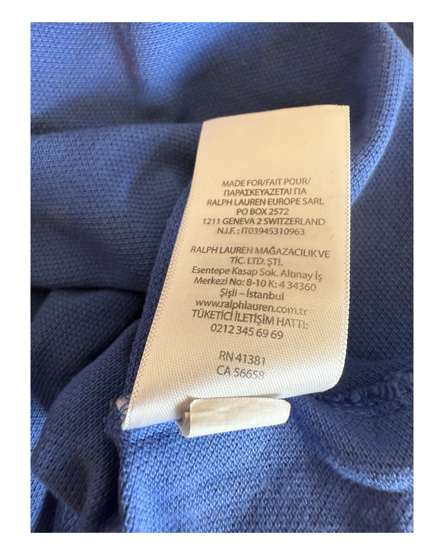 Polo Ralph Lauren Poloshirt blau Größe M