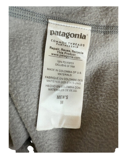 Patagonia Fleece Half Zip Pullover grau Größe M