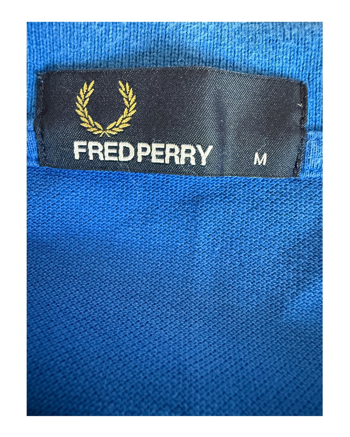 Fred Perry Poloshirt blau Größe M