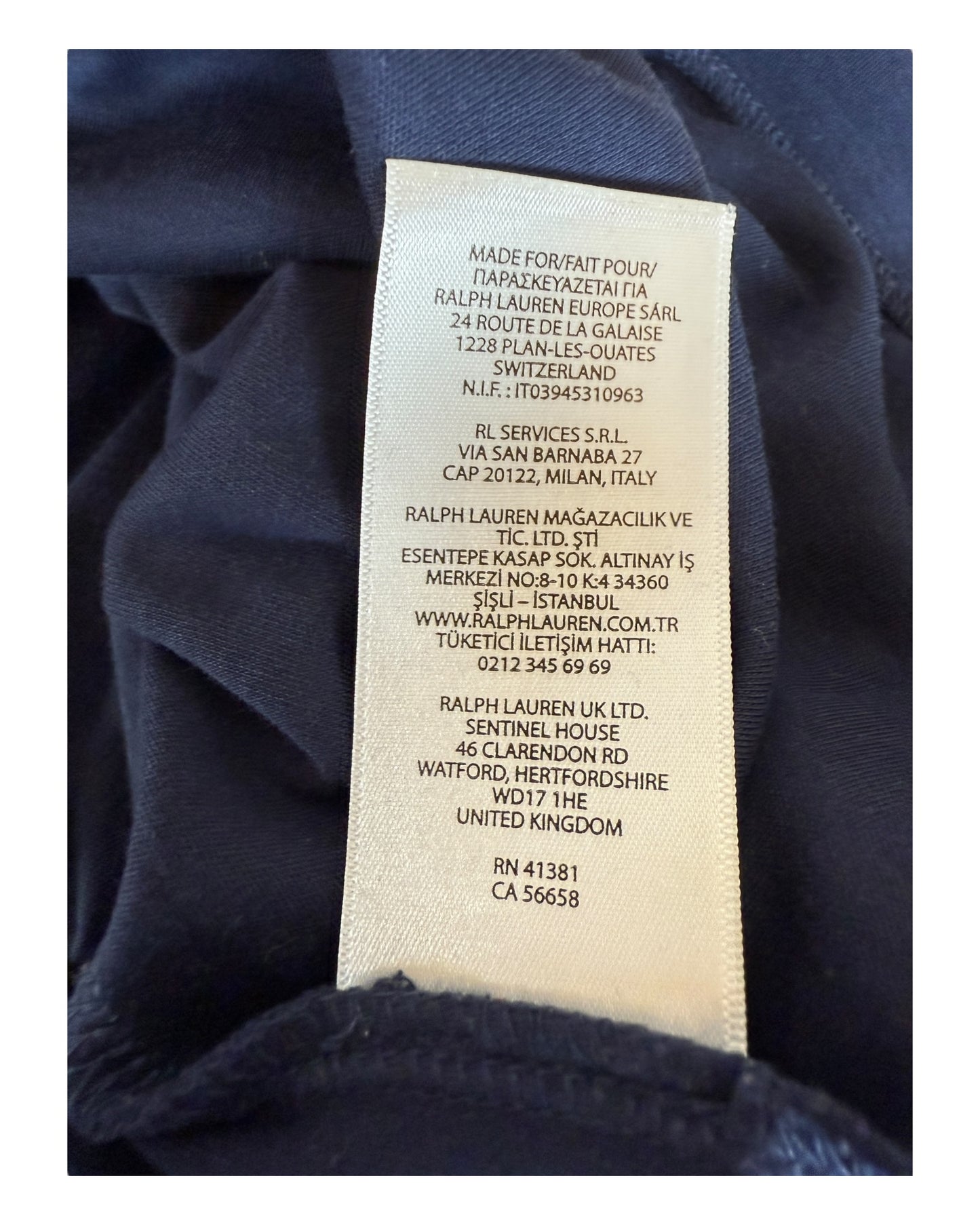 Polo Ralph Lauren Poloshirt marineblau Größe L