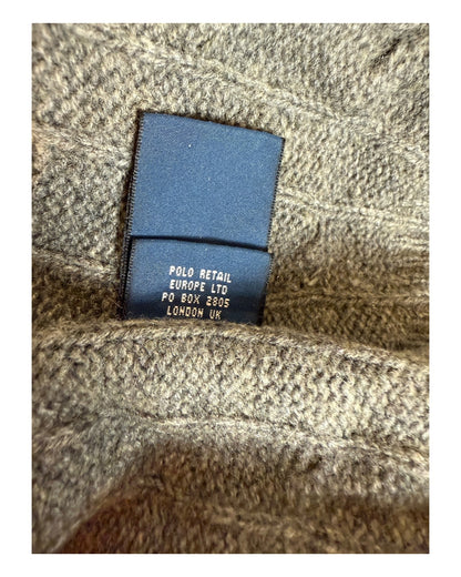 Polo Ralph Lauren Zopfmuster Pullover grau Größe M