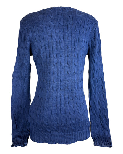 Polo Ralph Lauren Zopfmuster Pullover marineblau Größe M