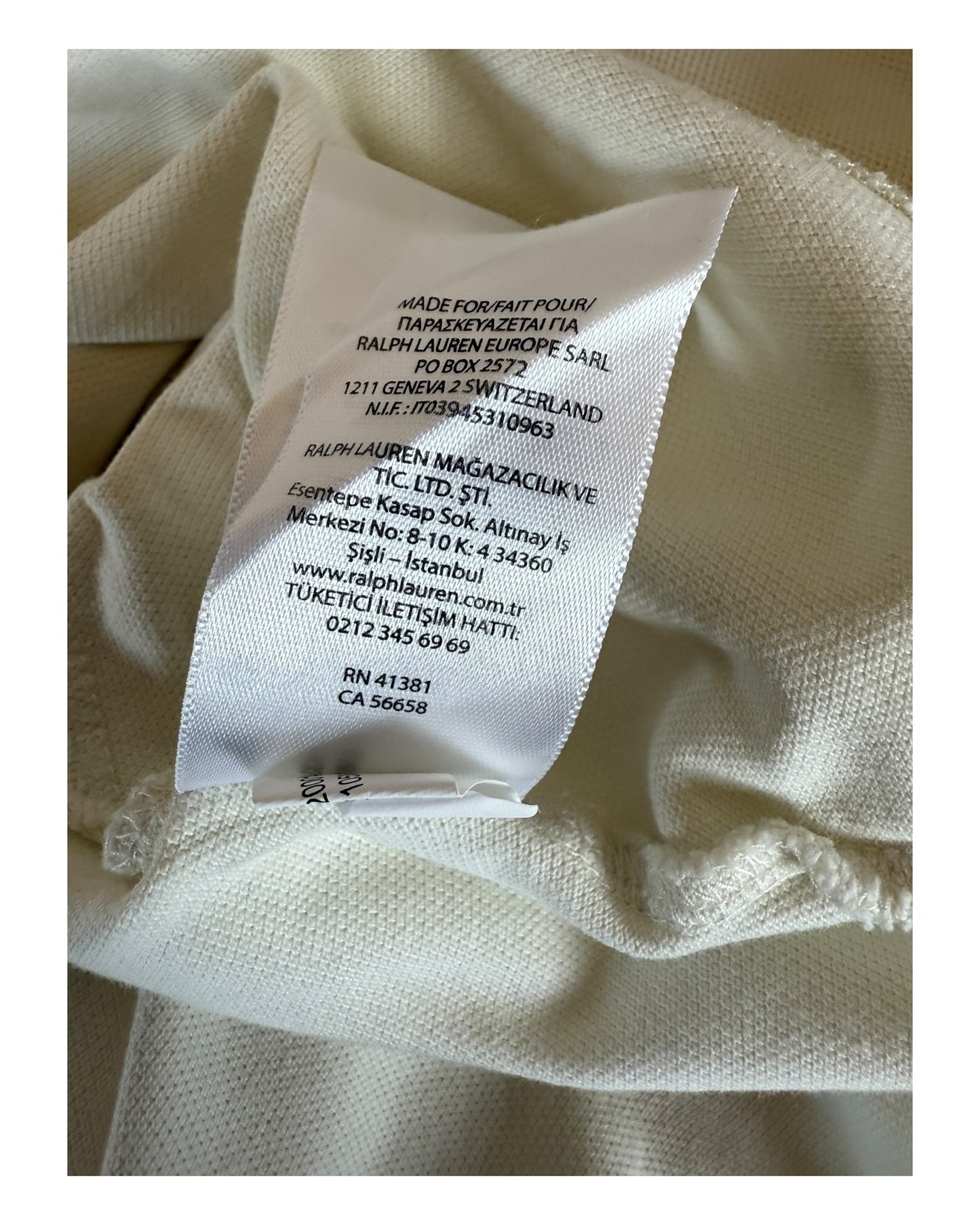 Polo Ralph Lauren Poloshirt weiß Größe L