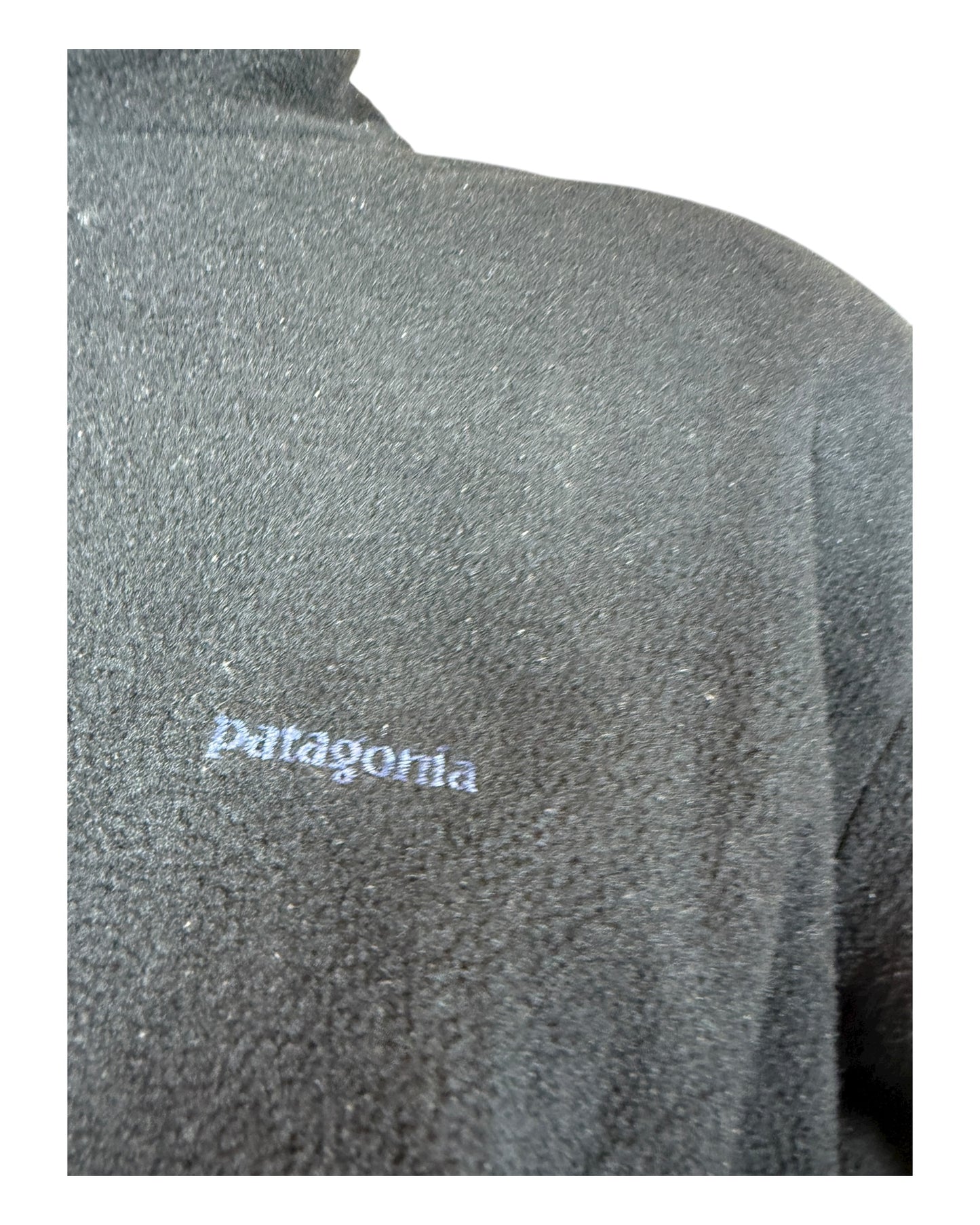Patagonia Fleece Half Zip Pullover schwarz Größe XL