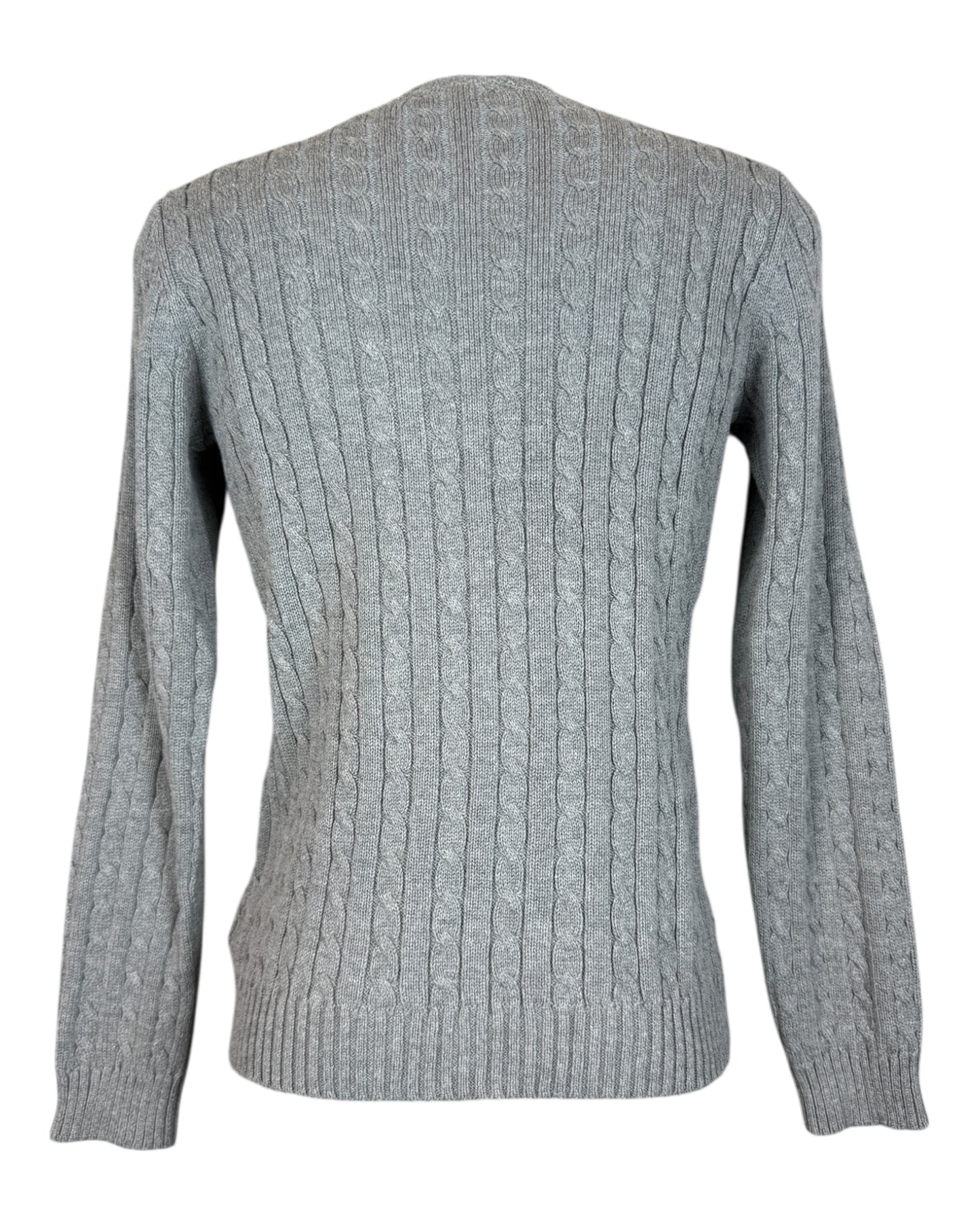 Polo Ralph Lauren Zopfmuster Pullover grau Größe M