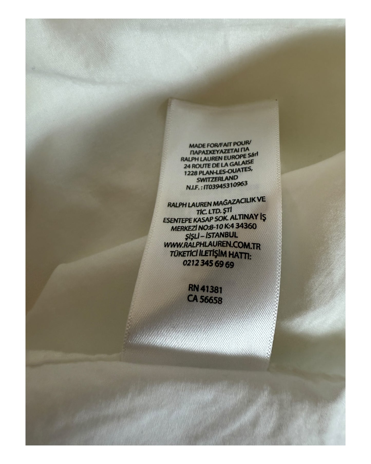 Polo Ralph Lauren Hemd weiß Größe M