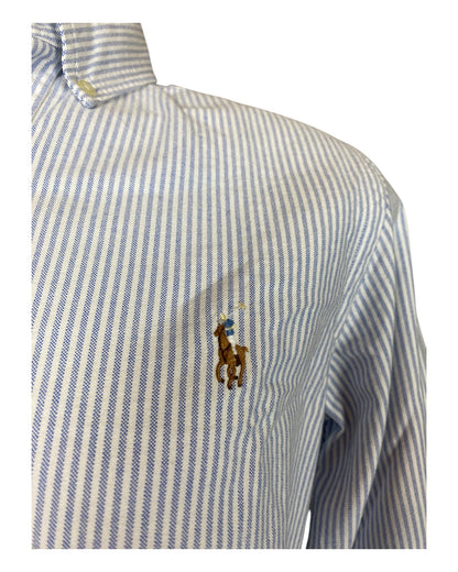 Polo Ralph Lauren Oxfordhemd blau weiß gestreift Größe S
