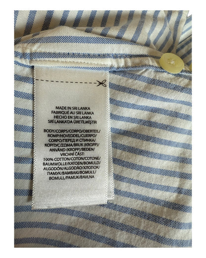 Polo Ralph Lauren Oxford Bluse hellblau weiß gestreift Größe M