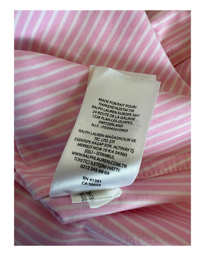 Polo Ralph Lauren Bluse rosa weiß gestreift Größe M