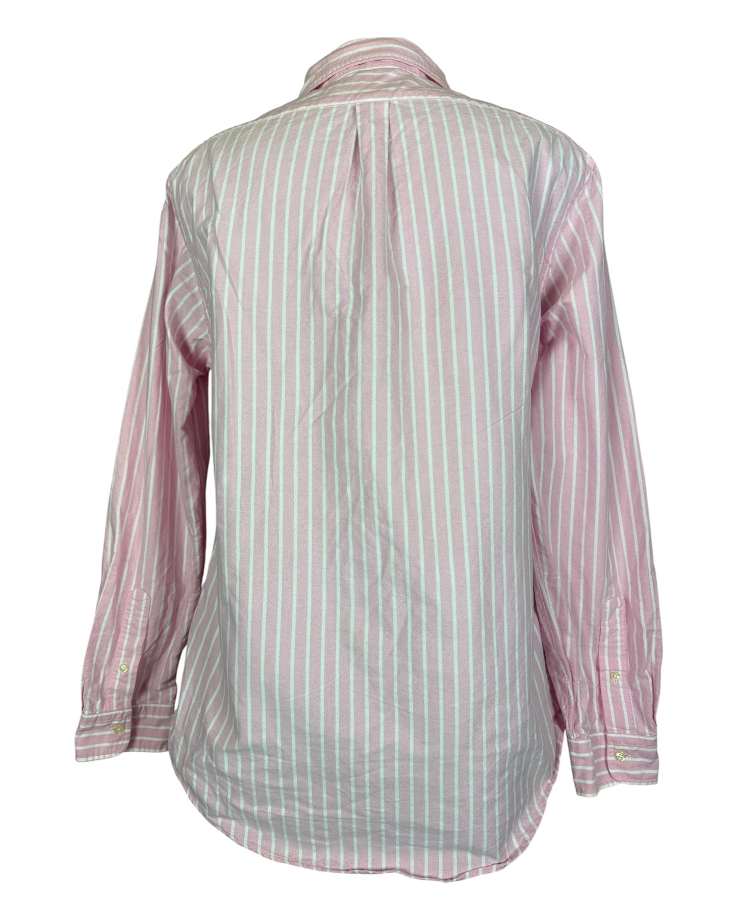 Polo Ralph Lauren Oxfordhemd rosa weiß gestreift Größe L