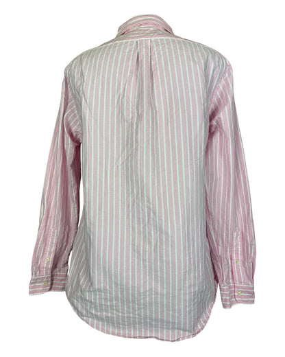 Polo Ralph Lauren Oxfordhemd rosa weiß gestreift Größe L