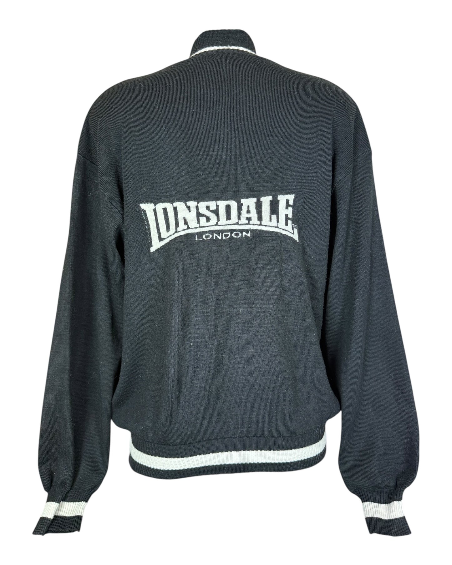Lonsdale Strickjacke schwarz Größe M