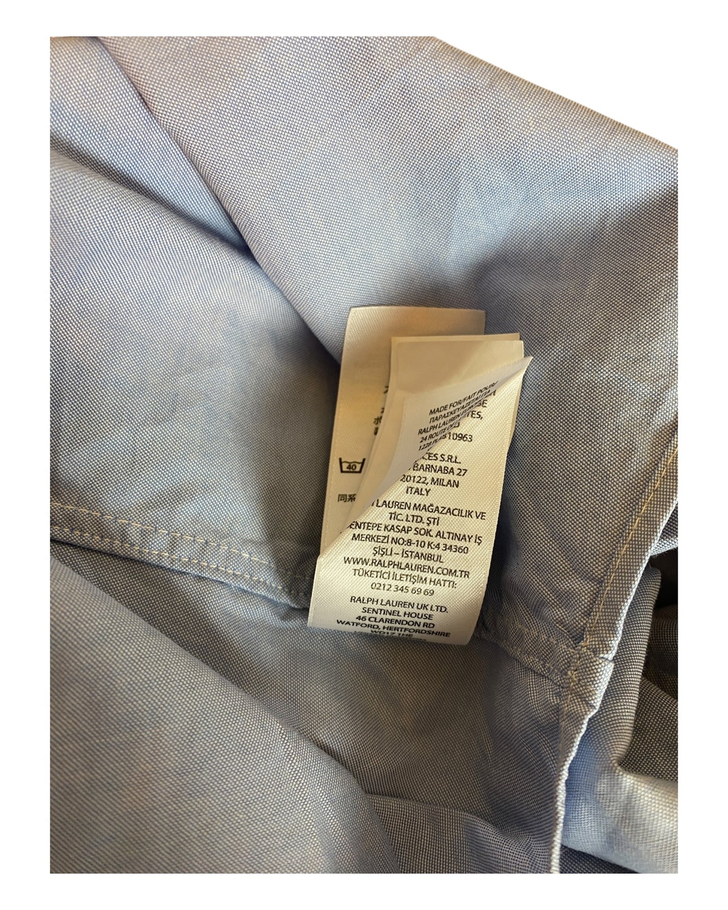 Polo Ralph Lauren Hemd hellblau Größe M