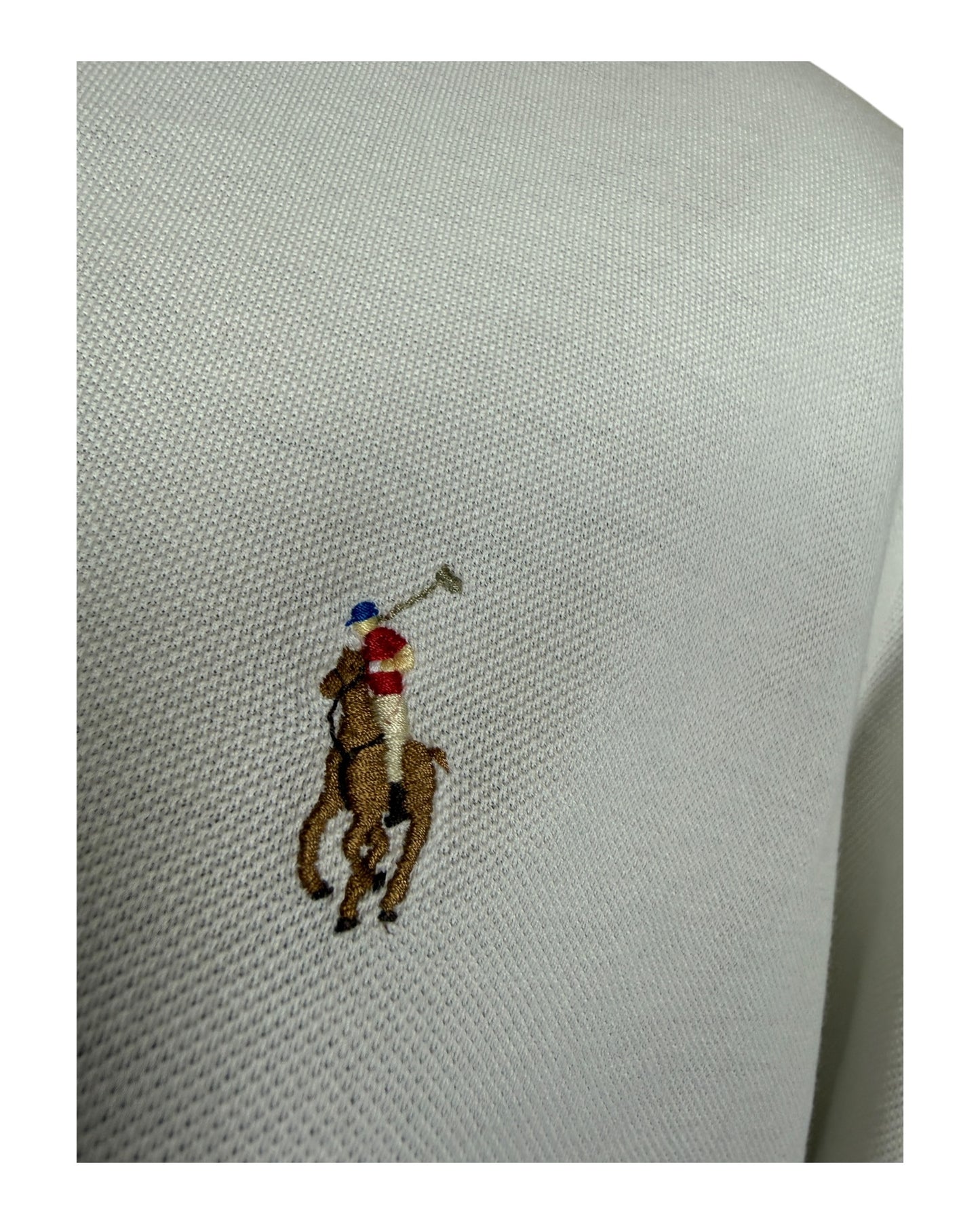 Polo Ralph Lauren Knit Oxfordhemd weiß Größe M