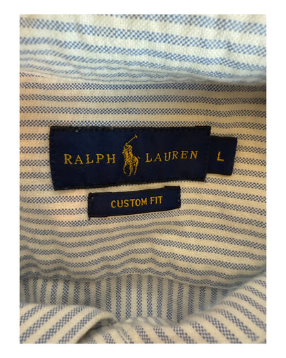 Polo Ralph Lauren Oxfordhemd Bluse blau weiß gestreift Größe L