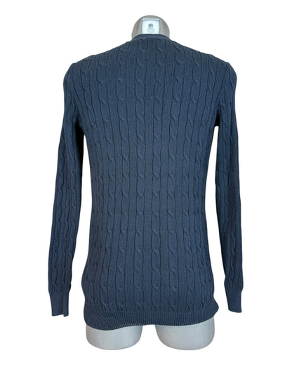 Polo Ralph Lauren Zopfmuster Cardigan marineblau Größe M