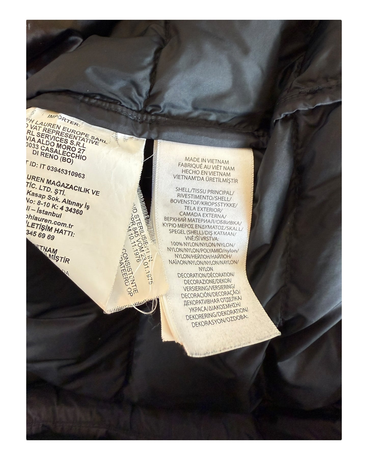 Polo Ralph Lauren Daunenjacke schwarz Größe L