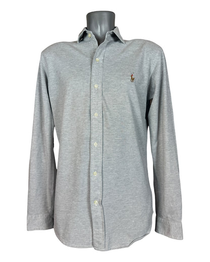 Polo Ralph Lauren Knit Oxfordhemd grau Größe M