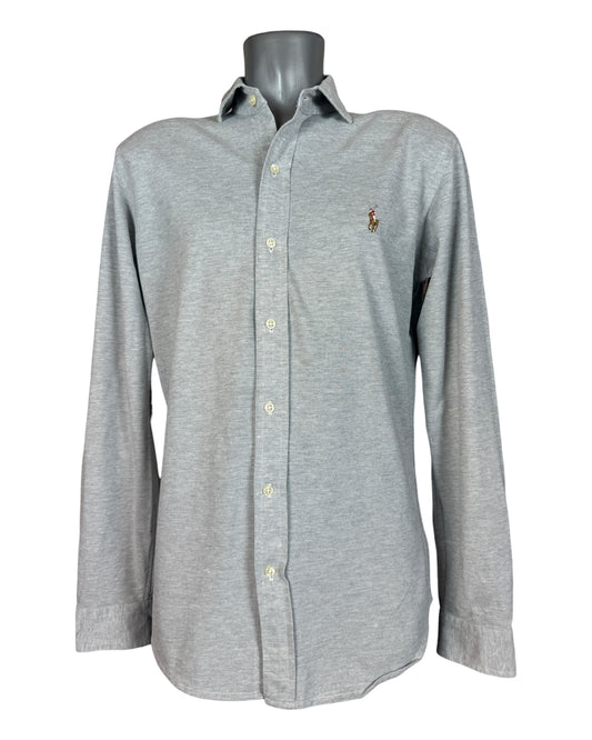 Polo Ralph Lauren Knit Oxfordhemd grau Größe M