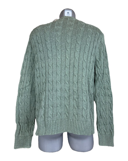Polo Ralph Lauren Zopfmuster Pullover grün Größe L