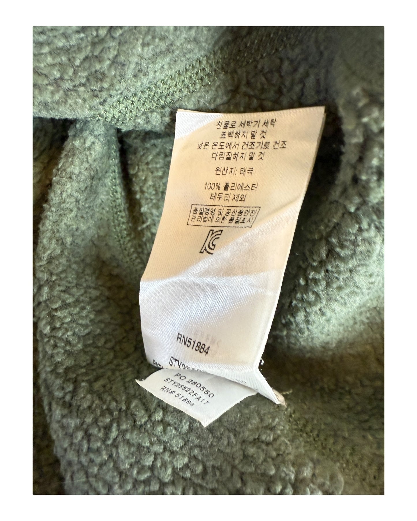 Patagonia Fleece Half Zip Pullover grün Größe L