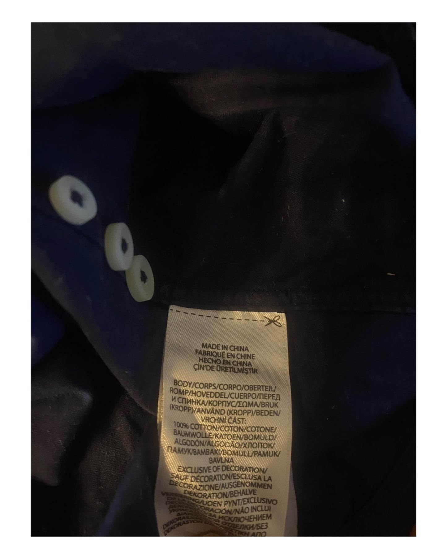 Polo Ralph Lauren Hemd marineblau Größe M