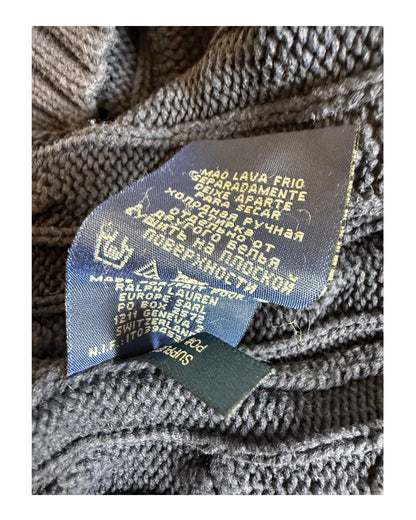 Polo Ralph Lauren Zopfmuster Pullover marineblau Größe S