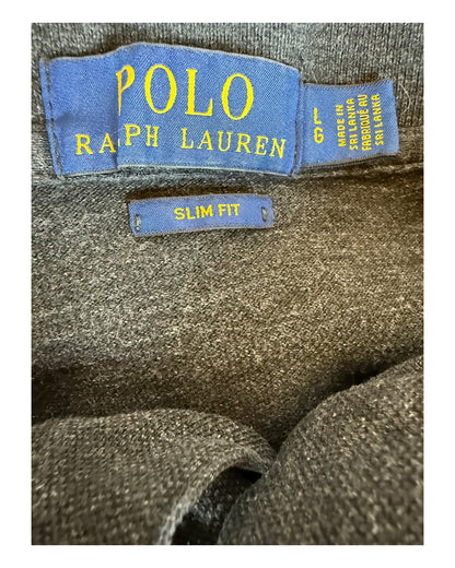 Polo Ralph Lauren Poloshirt schwarz meliert Größe L