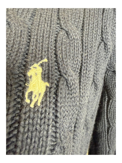 Polo Ralph Lauren Zopfmuster Pullover marineblau Größe M