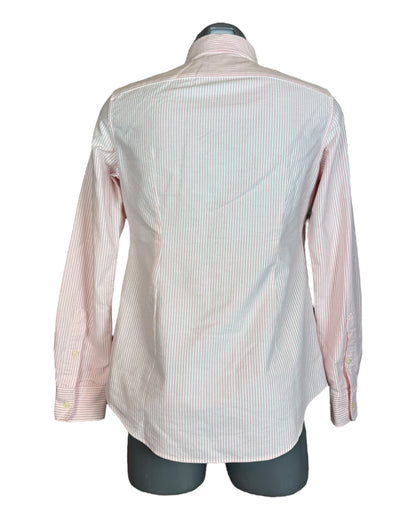 Polo Ralph Lauren Oxford Bluse rosa weiß gestreift Größe S
