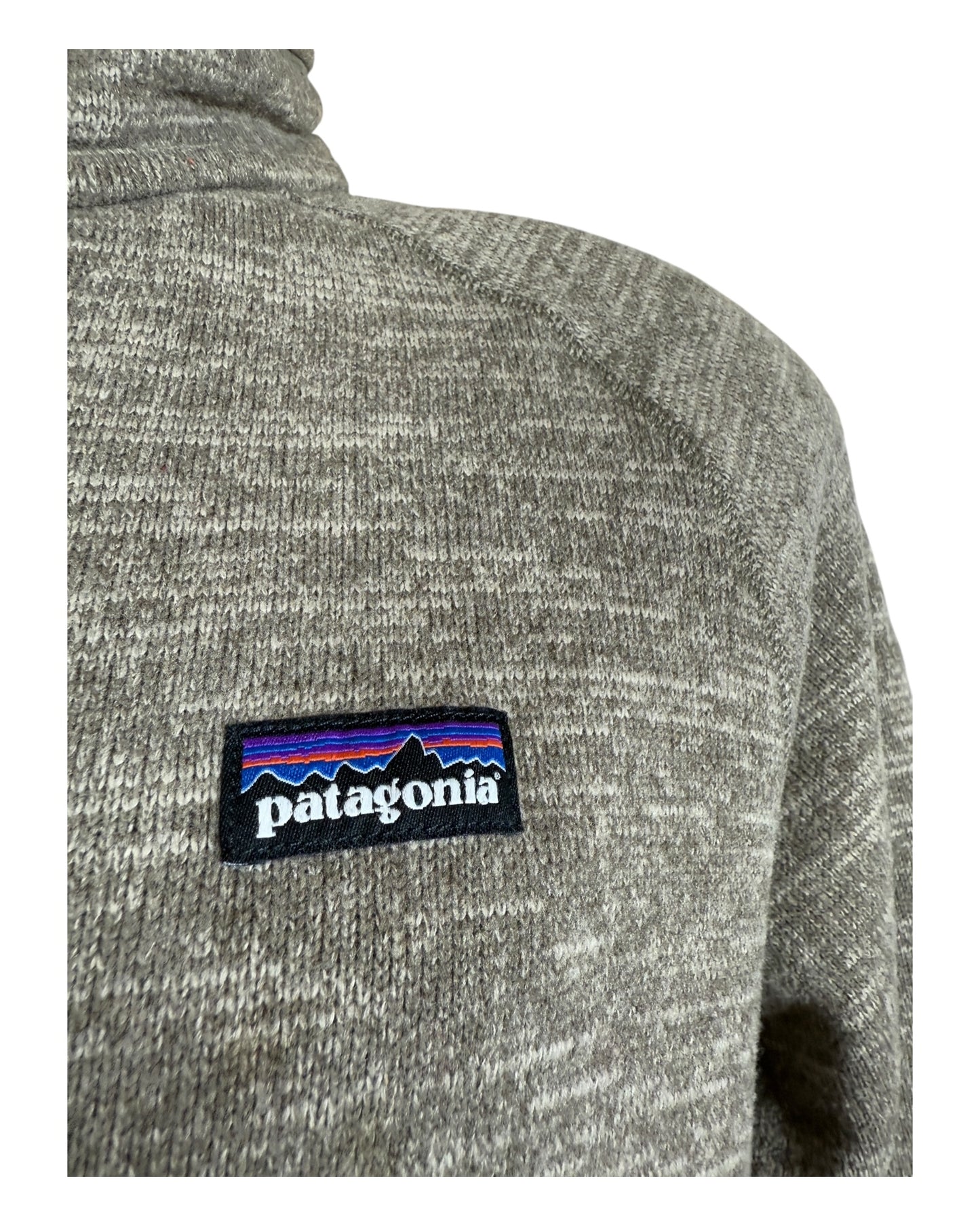 Patagonia Fleece Jacke braun meliert Größe M