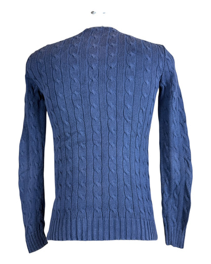 Polo Ralph Lauren Zopfmuster Pullover marineblau Größe S