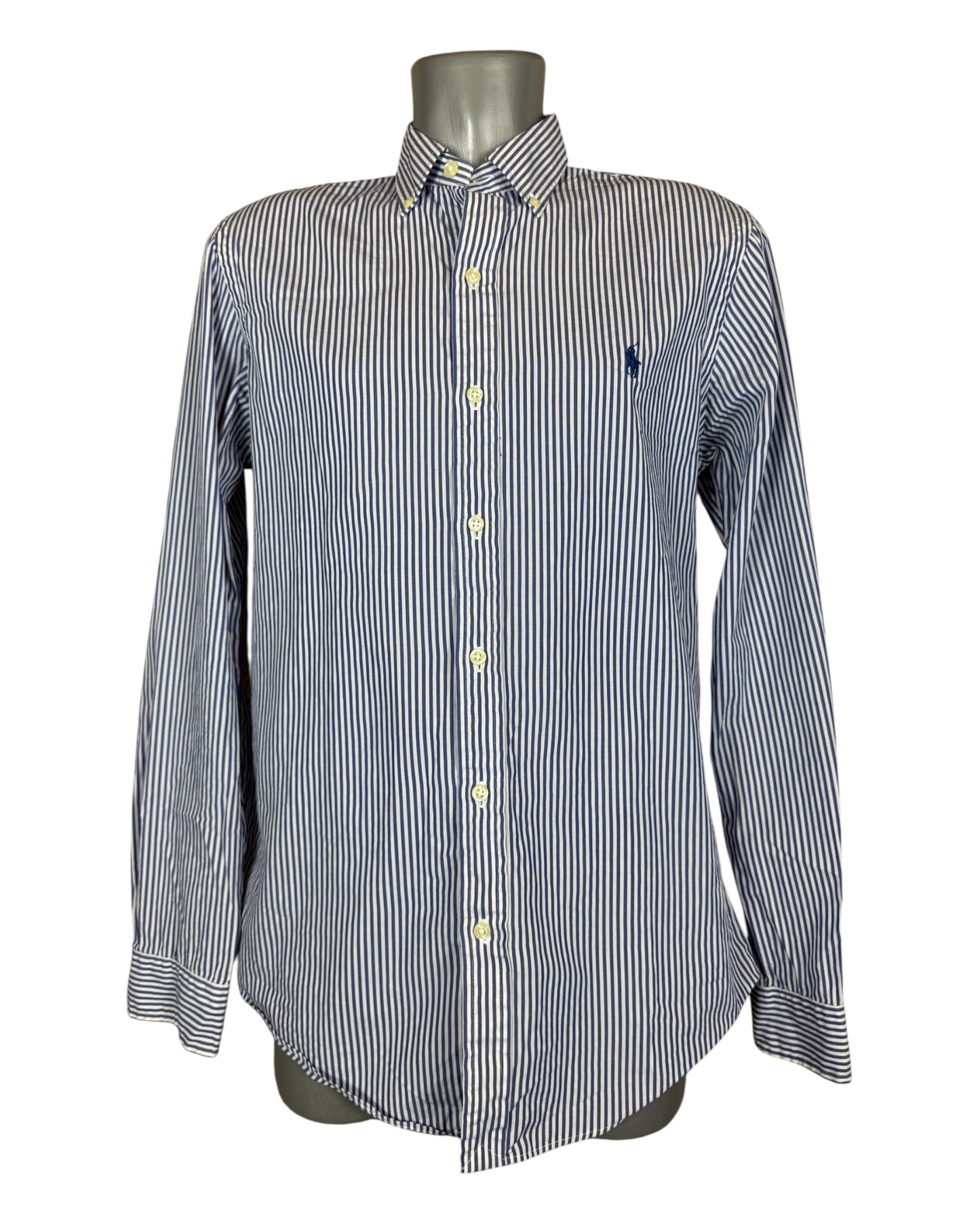Polo Ralph Lauren Hemd blau weiß gestreift Größe M