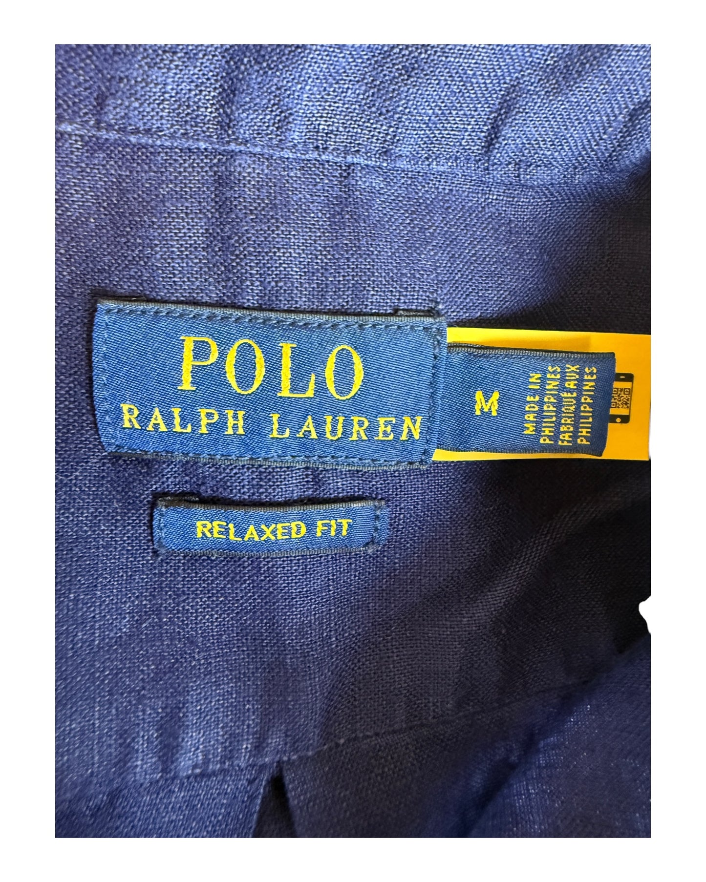 Polo Ralph Lauren Leinenbluse marineblau Größe M
