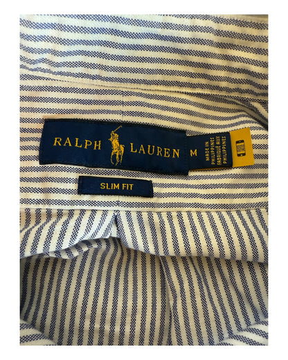 Polo Ralph Lauren Oxfordhemd blau weiß gestreift Größe M