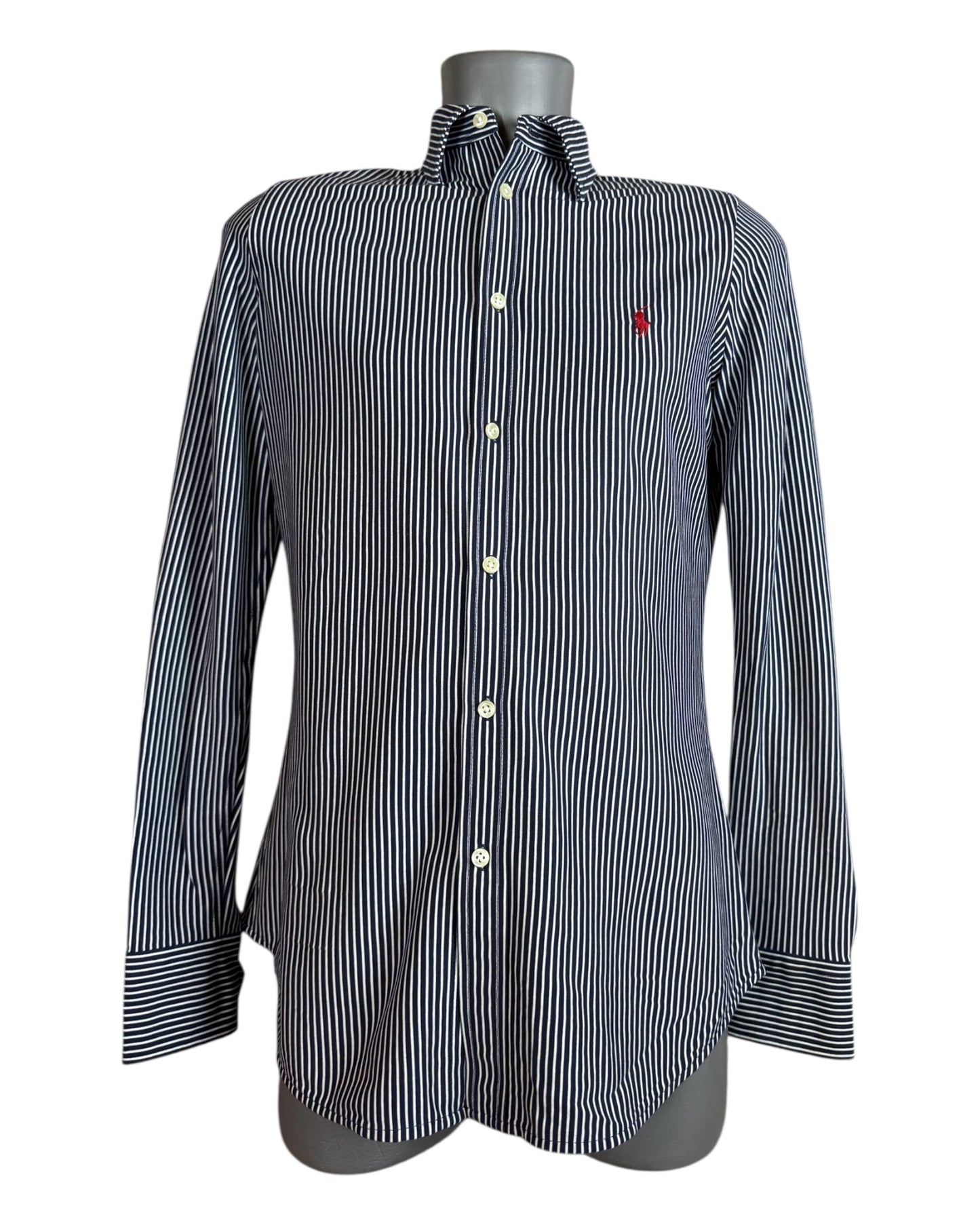 Polo Ralph Lauren Bluse schwarz weiß gestreift Größe M