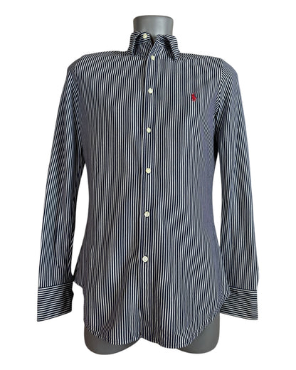Polo Ralph Lauren Bluse schwarz weiß gestreift Größe M