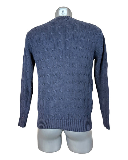 Polo Ralph Lauren Zopfmuster Pullover marineblau Größe L