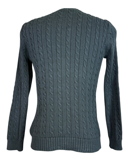 Polo Ralph Lauren Zopfmuster Pullover schwarz Größe M