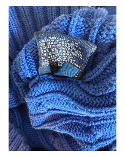 Polo Ralph Lauren Zopfmuster Pullover blau Größe S