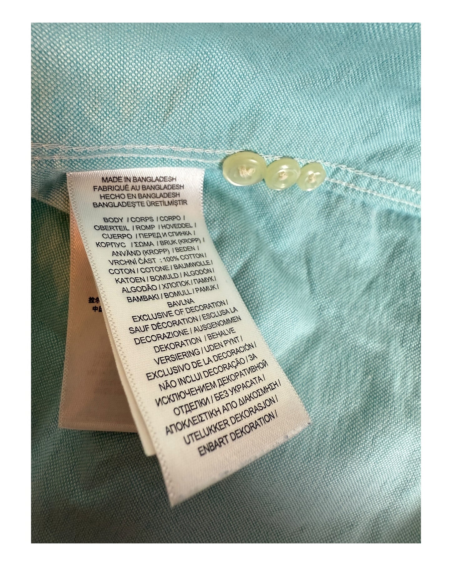 Polo Ralph Lauren Oxfordhemd türkis Größe L