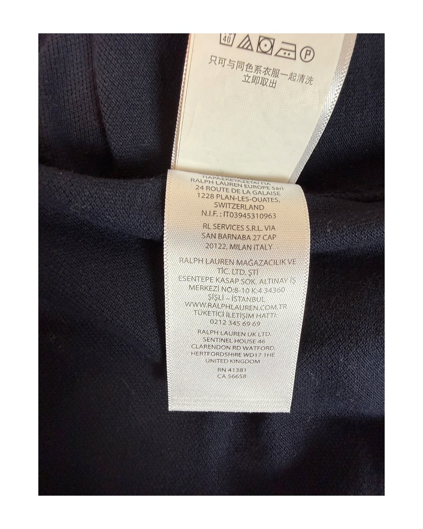 Polo Ralph Lauren Hemd marineblau Größe L