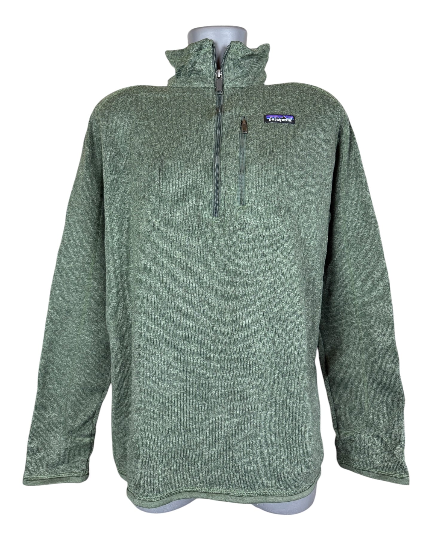 Patagonia Fleece Half Zip Pullover grün Größe L