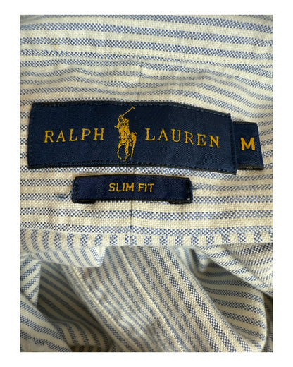 Polo Ralph Lauren Oxfordhemd hellblau weiß gestreift Größe M