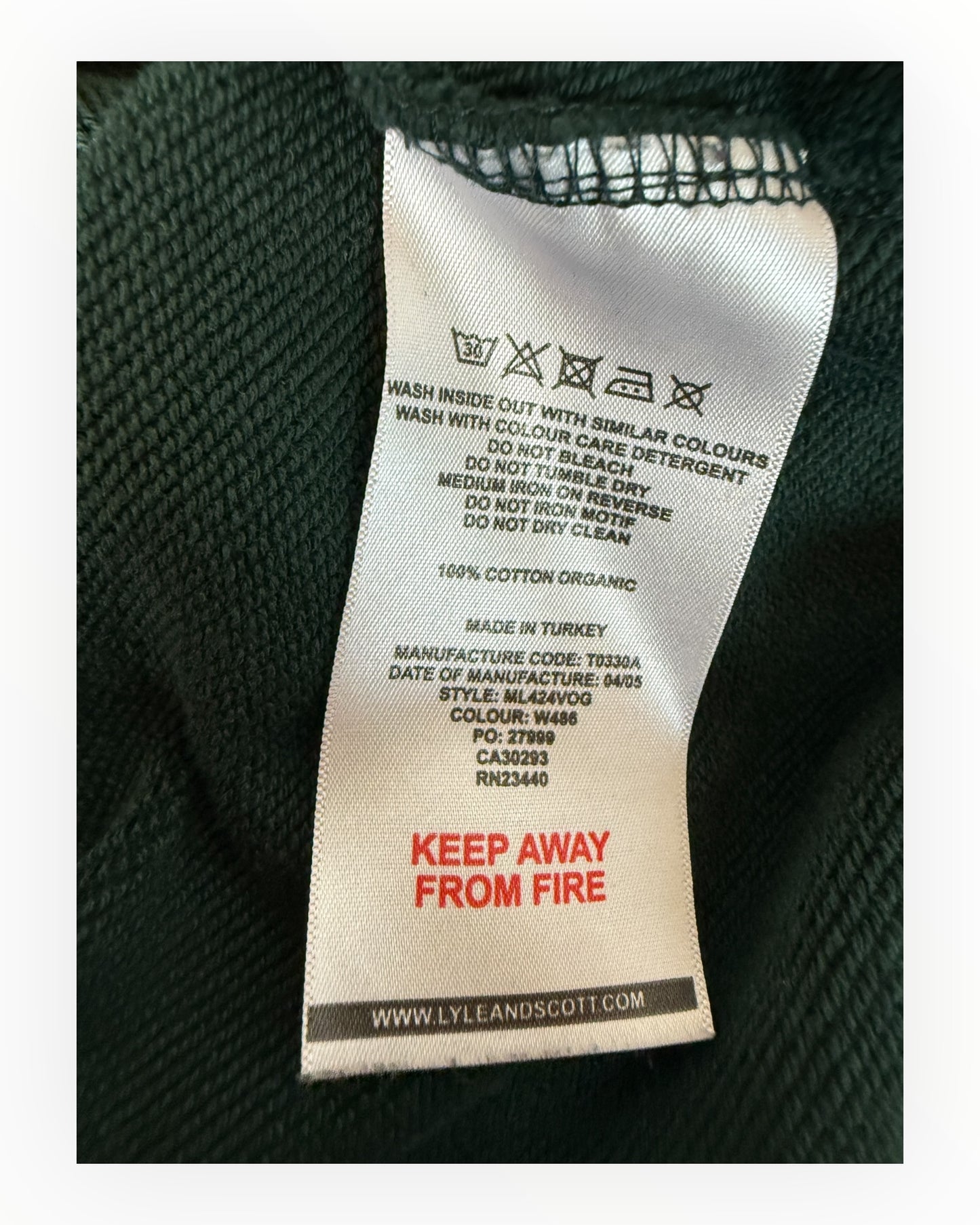 Lyle and Scott Pullover gruen Größe M